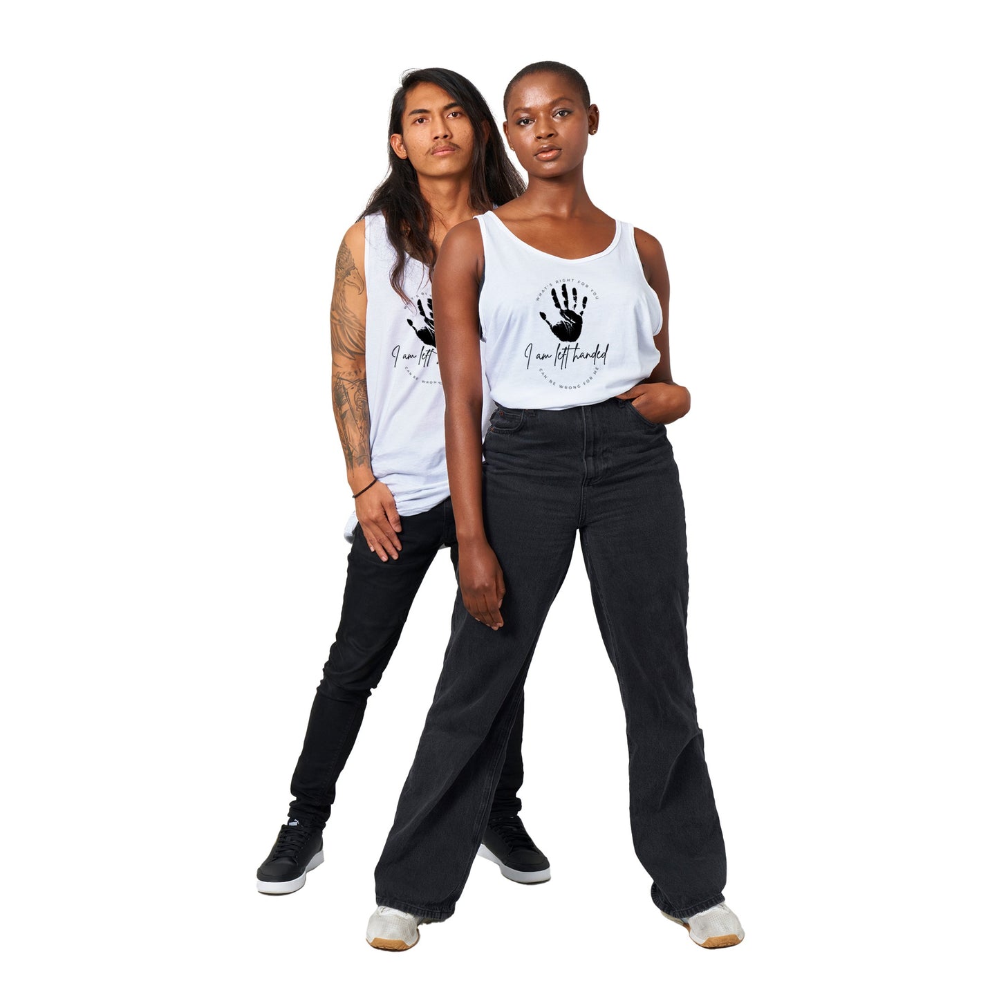 *I'm Lefty* unisex jersey tank top
