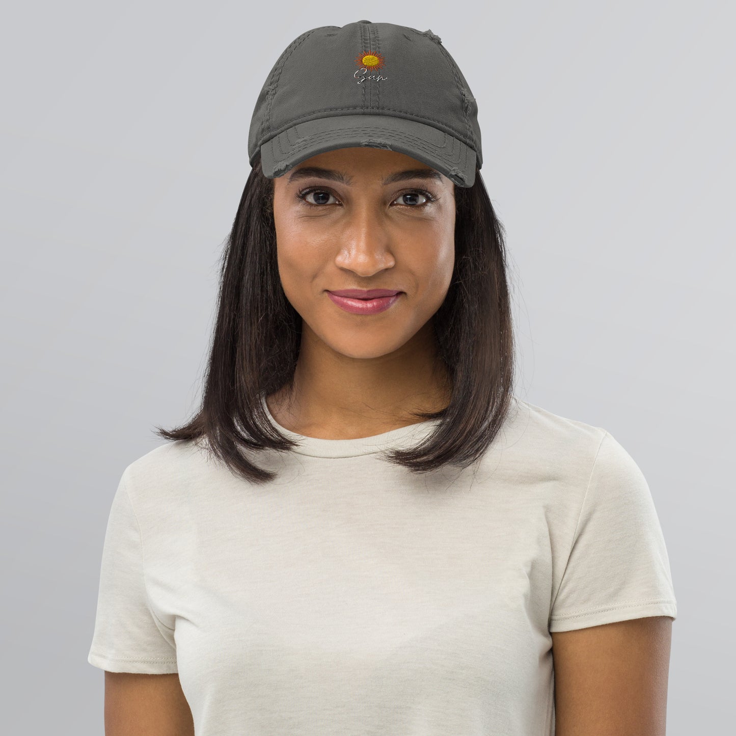 ** Sun ** Distressed Dad Hat