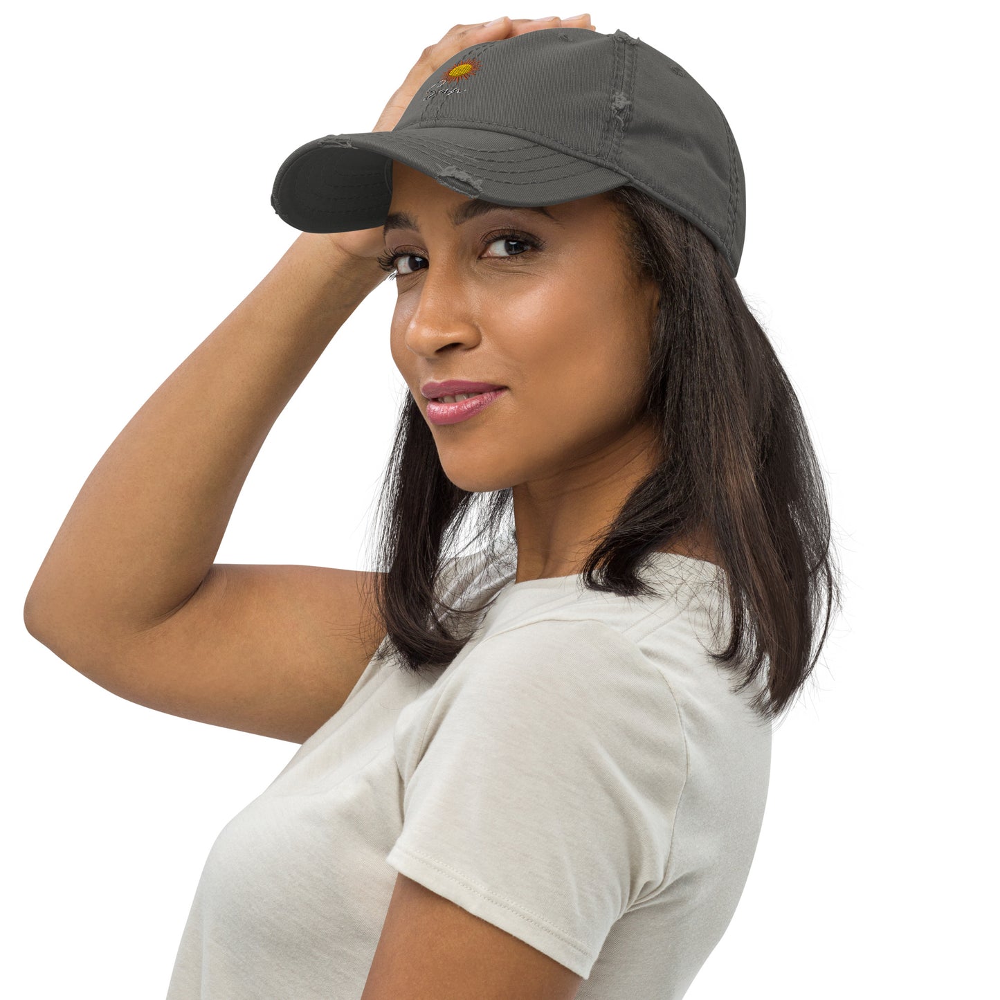 ** Sun ** Distressed Dad Hat