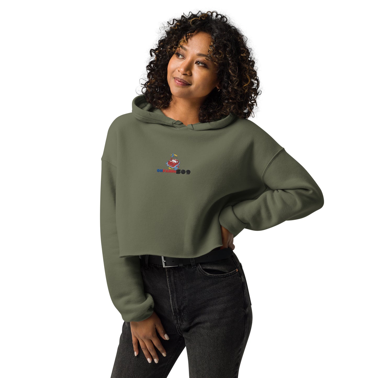 OnFanmi509 "Black" Crop Hoodie