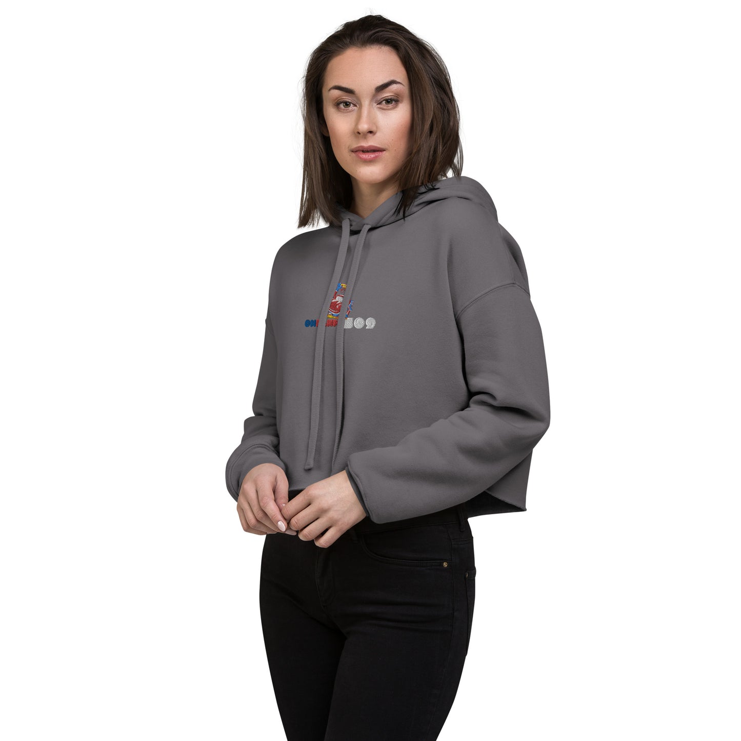 OnFanmi509 "White" Crop Hoodie